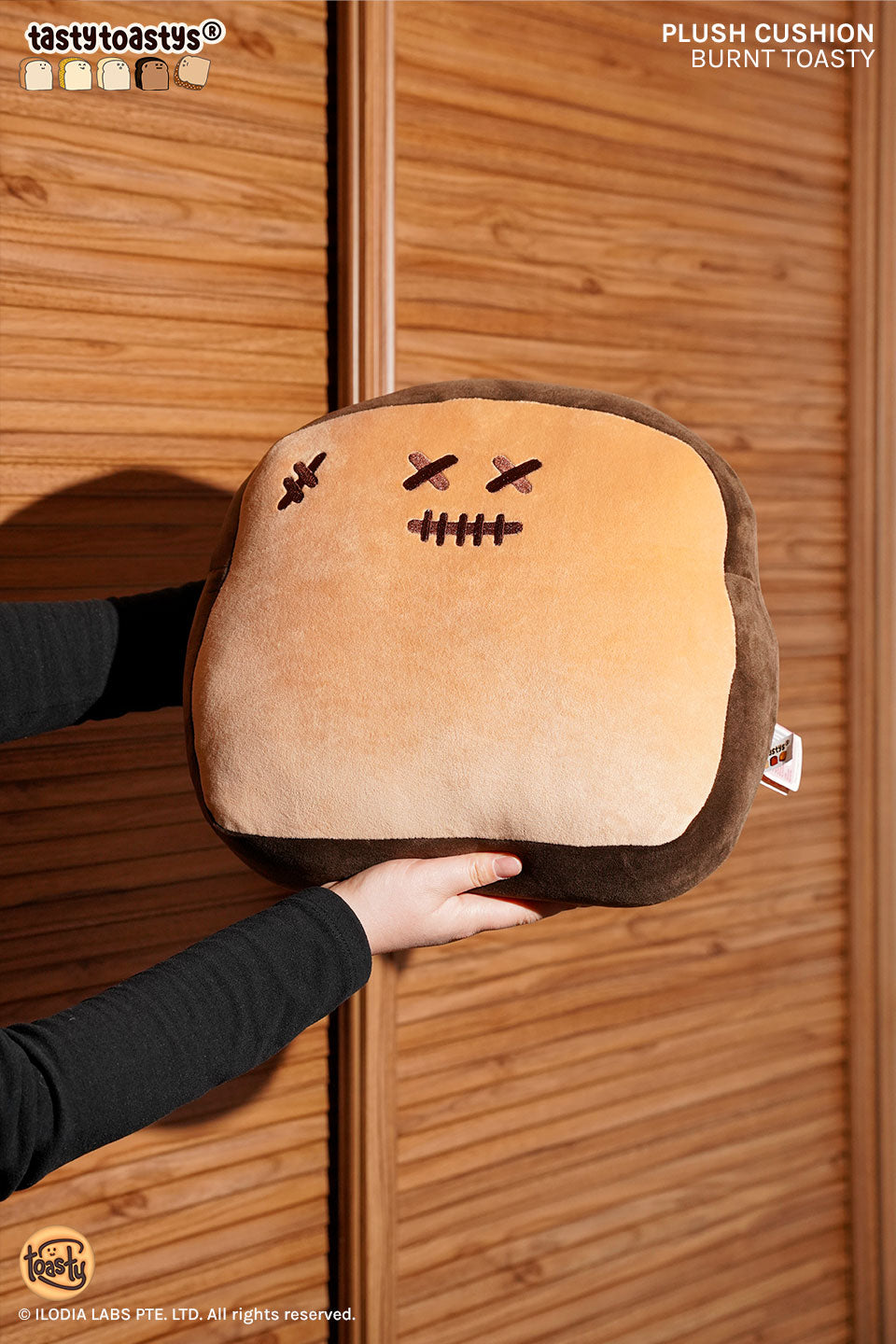 Burnt Toasty 12" Plush Cushion