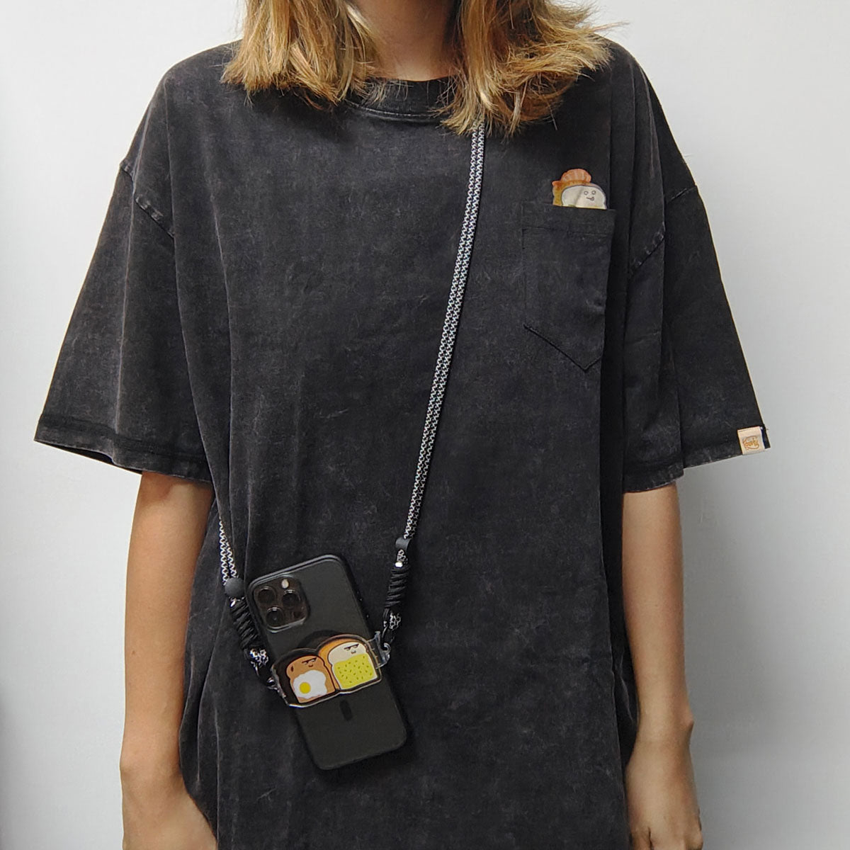 Acrylic Clip-on Phone Lanyards