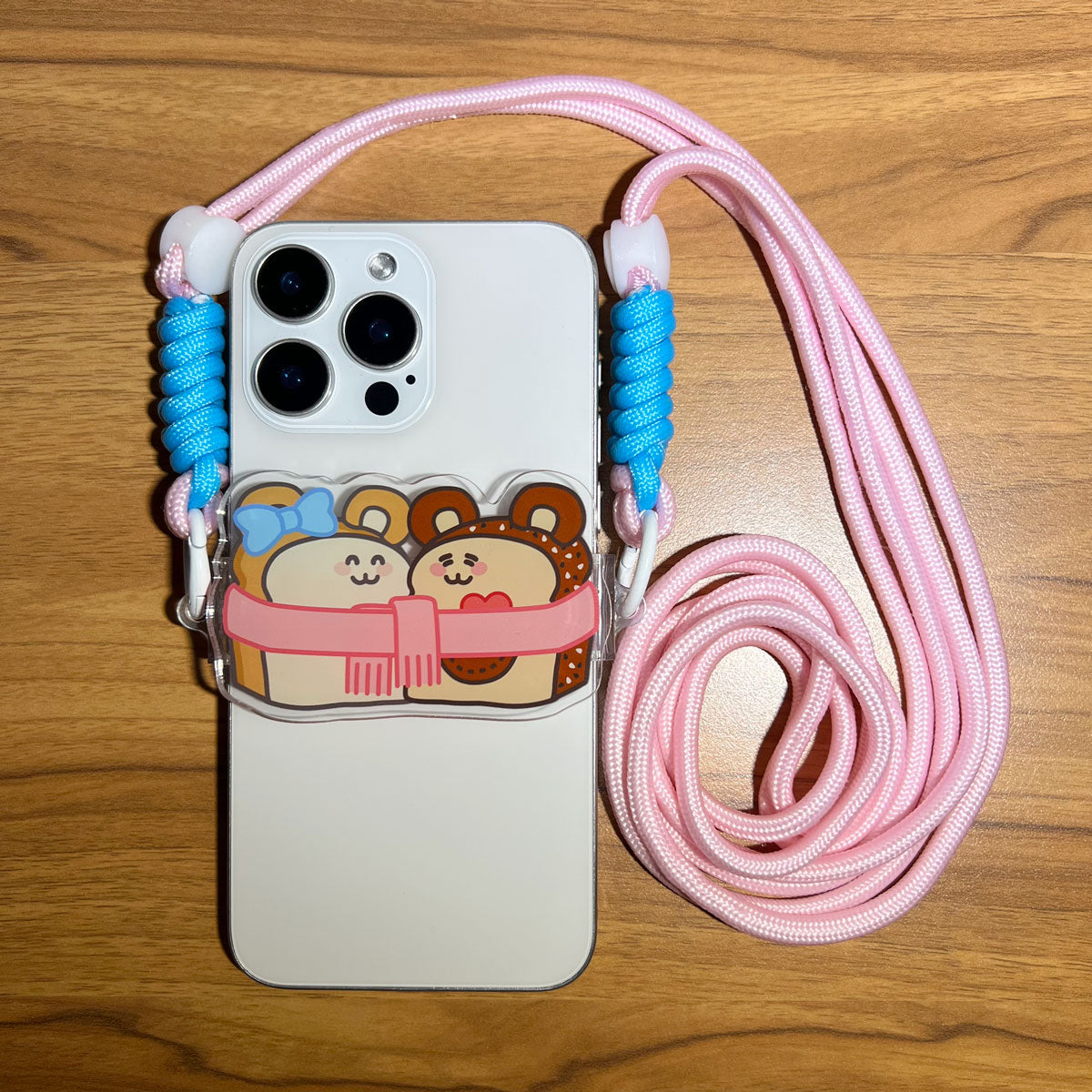 Acrylic Clip-on Phone Lanyards