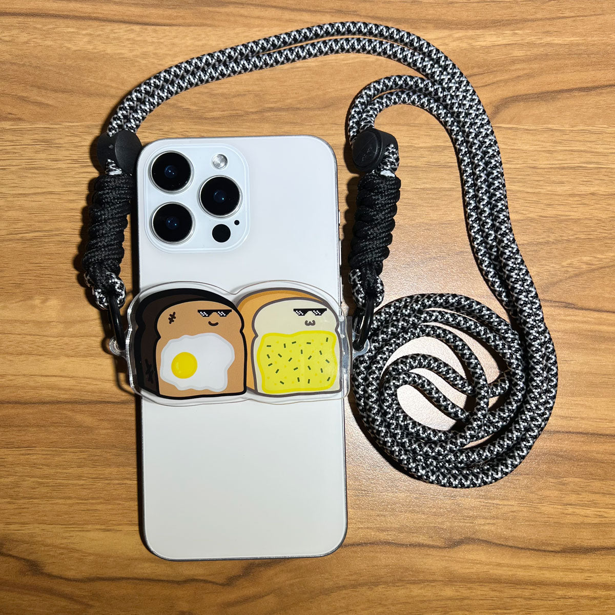 Acrylic Clip-on Phone Lanyards