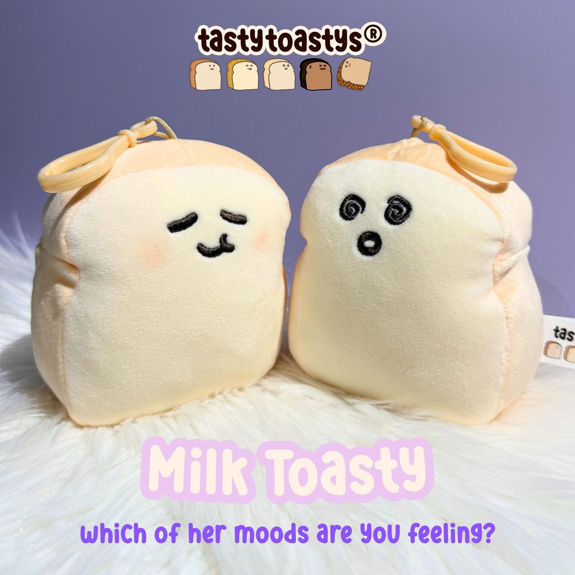 Milk Toasty 4" Clip-on Plush