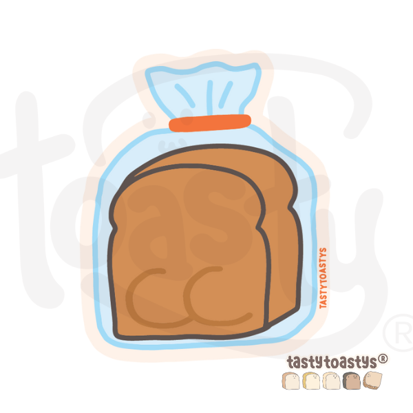 Funny Tasty Toastys Waterproof Vinyl Stickers