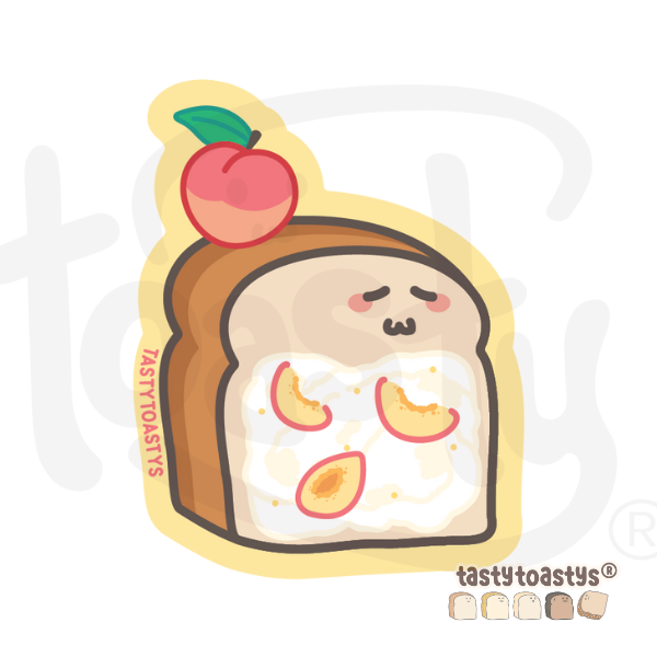 Yummy Tasty Toastys Waterproof Vinyl Stickers