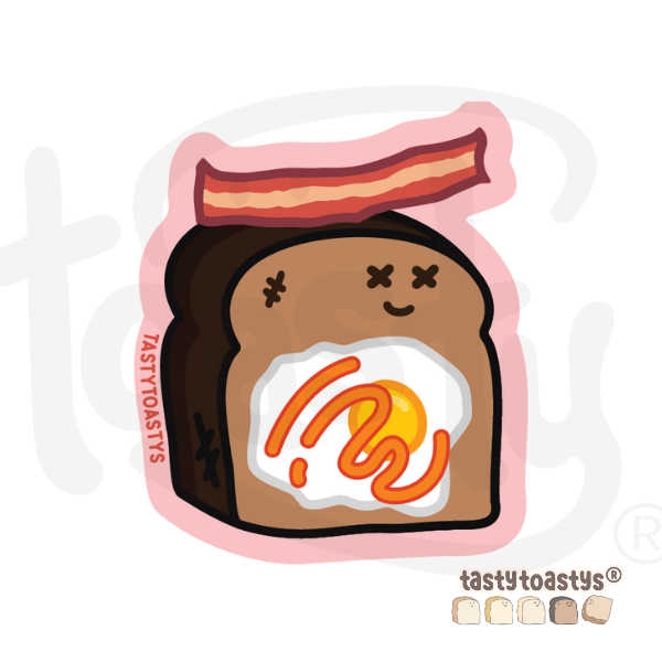 Yummy Tasty Toastys Waterproof Vinyl Stickers