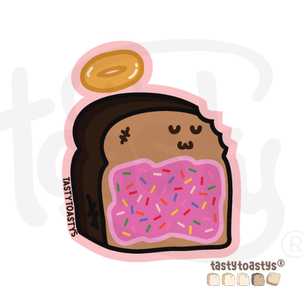 Yummy Tasty Toastys Waterproof Vinyl Stickers