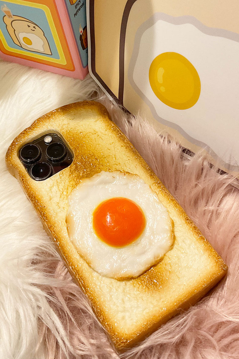 Realistic Toast Cases for Apple iPhones 12 - 16