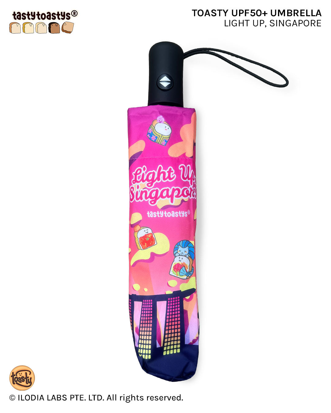 Light Up, Singapore Toastys UPF50+ Umbrella (Limited Edition)