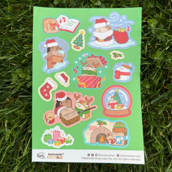 A5 Waterproof Tasty Toastys Sticker Sheets