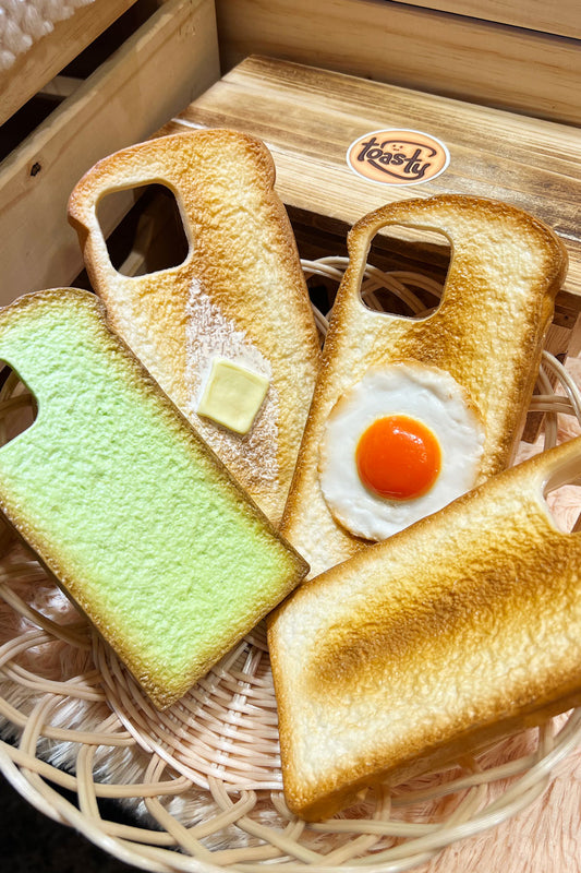 Realistic Toast Cases for Apple iPhones 11 - 15